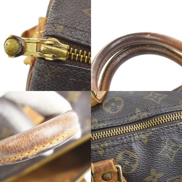 Authenticity Guaranteed LOUIS VUITTON Speedy 30 Travel Hand Bag Monogram Leather - Picture 5 of 16